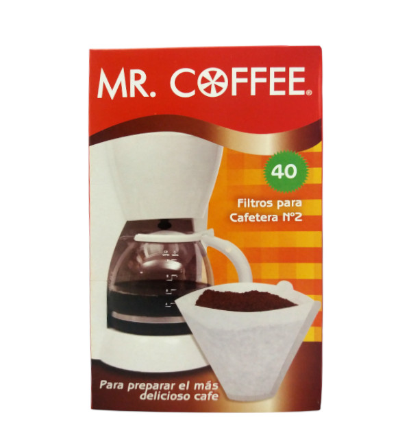 Filtro para Cafetera tipo Cono # 2 Mr. Coffee x 40